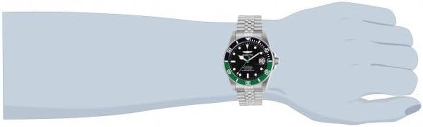 Men'S Pro Diver Automatic Watch with Stainless Steel Band, Silver (Model: 29177)