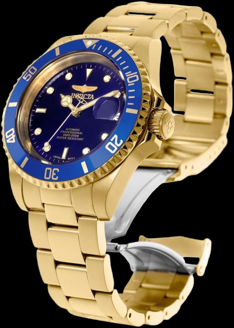 Men'S 8930OB Pro Diver Analog Display Japanese Automatic Gold Watch