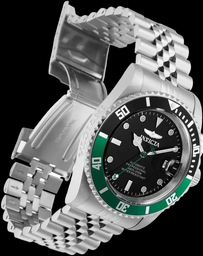 Men'S Pro Diver Automatic Watch with Stainless Steel Band, Silver (Model: 29177)