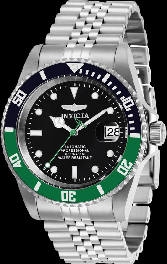 Men'S Pro Diver Automatic Watch with Stainless Steel Band, Silver (Model: 29177)