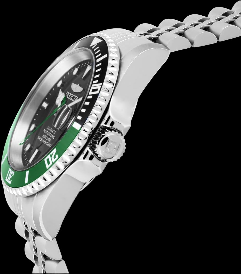 Men'S Pro Diver Automatic Watch with Stainless Steel Band, Silver (Model: 29177)