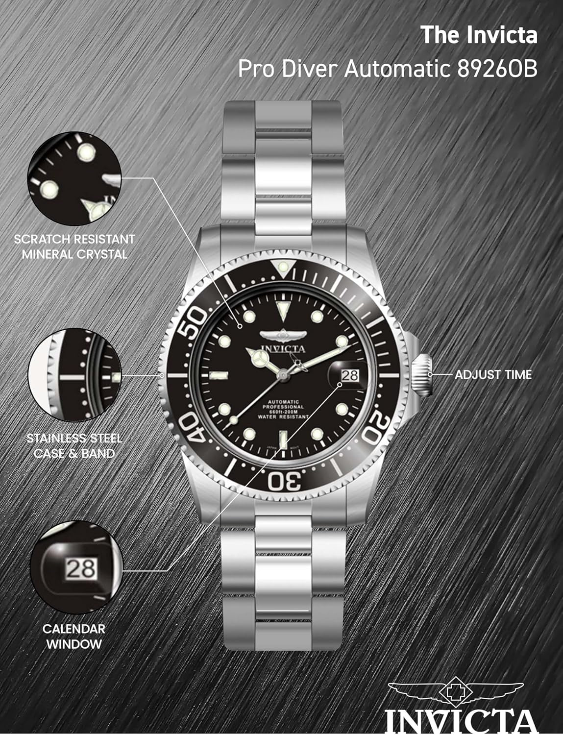 Men'S Pro Diver Collection Coin-Edge Automatic Watch